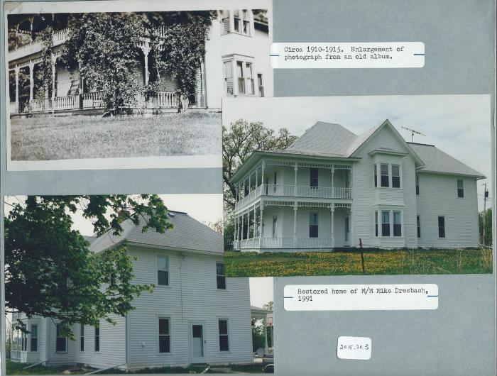 Several photographs of the Mike Dresbach house