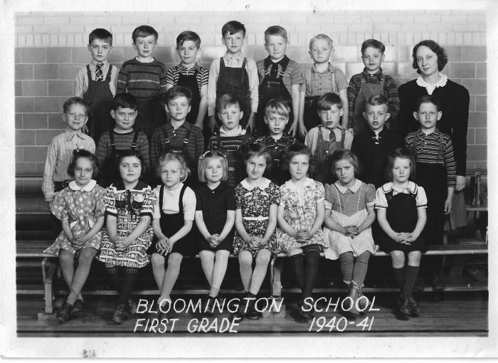 Photo: Bloomington 1st grade 1940-1941