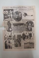 Minneapolis Tribune - The Lindbergh Flight, August 21, 1927
