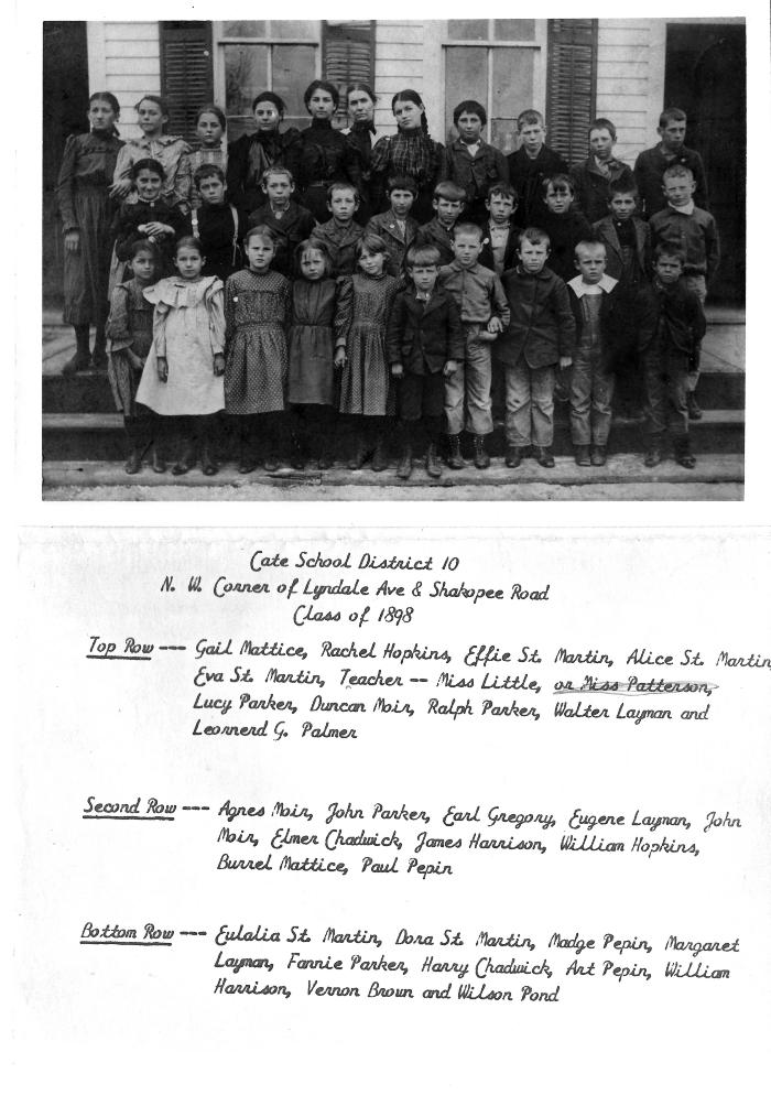 Cates School students 1898