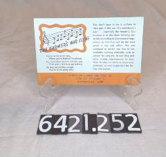 The Farmer's War Song Card