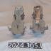 Pair of clip on roller skates 1960s