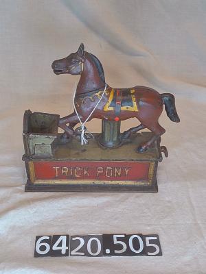 Trick Pony Cast Iron Bank Circa 1895