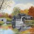 Watermill and pond
