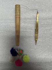 Brass Ncas with Pom-poms