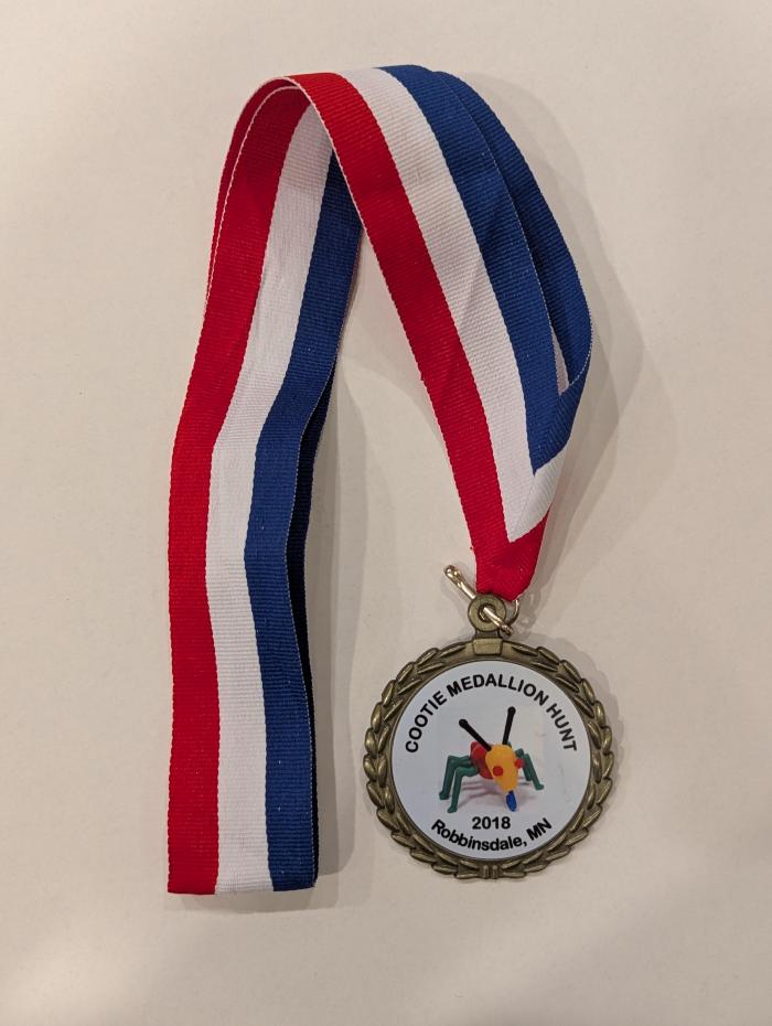 Commemorative Medal for Robbinsdale's "Cootie Medallion Hunt," 2018
