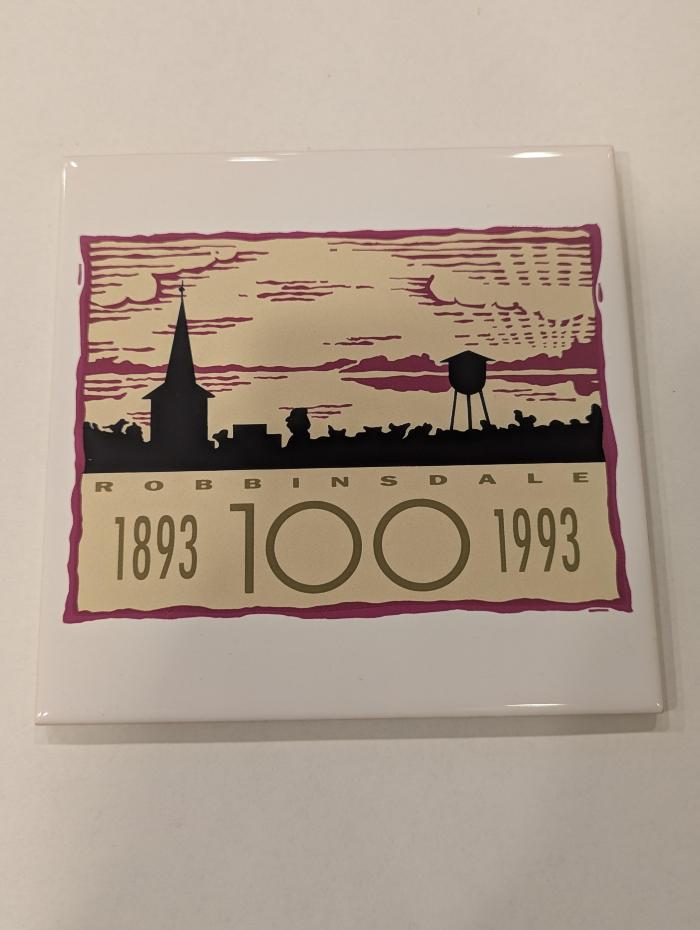 Decorative Plaque for Robbinsdale Centennial, 1993