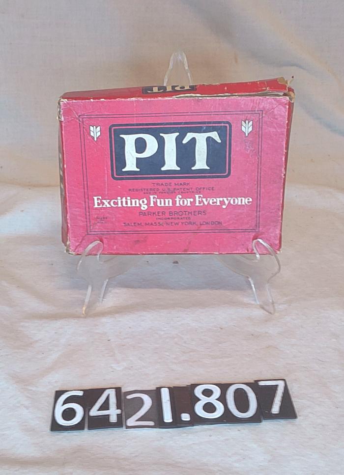 Parker Brothers "Pit" game