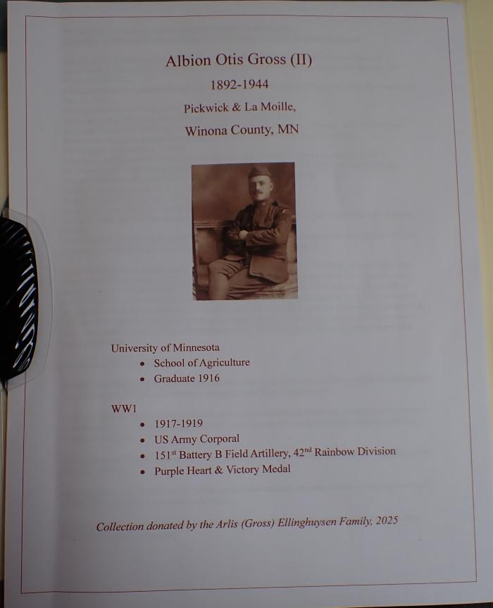 Albion Otis Gross II: 1892-1944