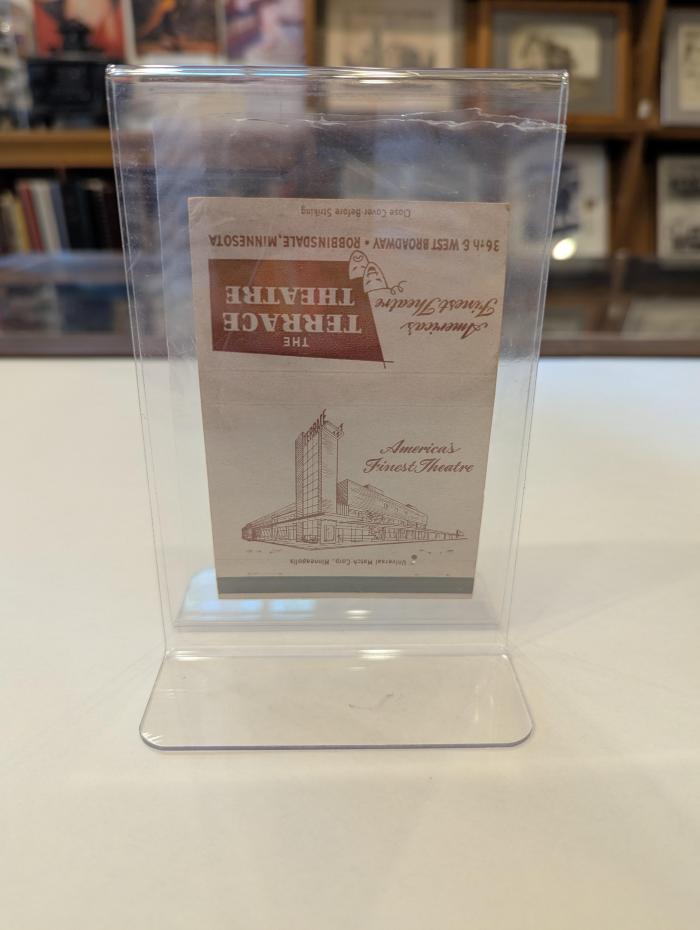 Matchbook Cover for the Terrace Theatre in Robbinsdale
