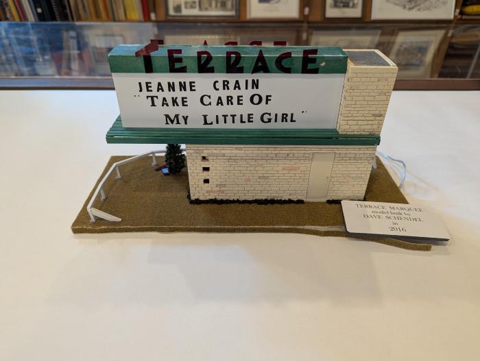 Model of the Terrace Theatre's Marquee in Robbinsdale