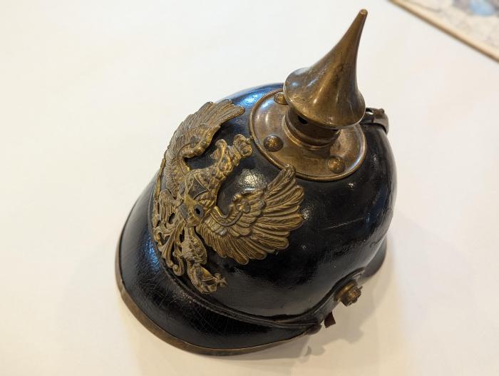 Spanish American War Dress Uniform Military Helmet with Spike and Eagle