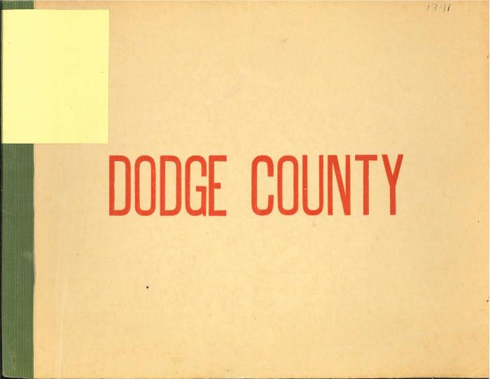 1941 Plat Dodge County