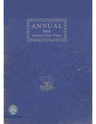 Starbuck High School 1928 yearbook "Annual" Starbuck, Minnesota