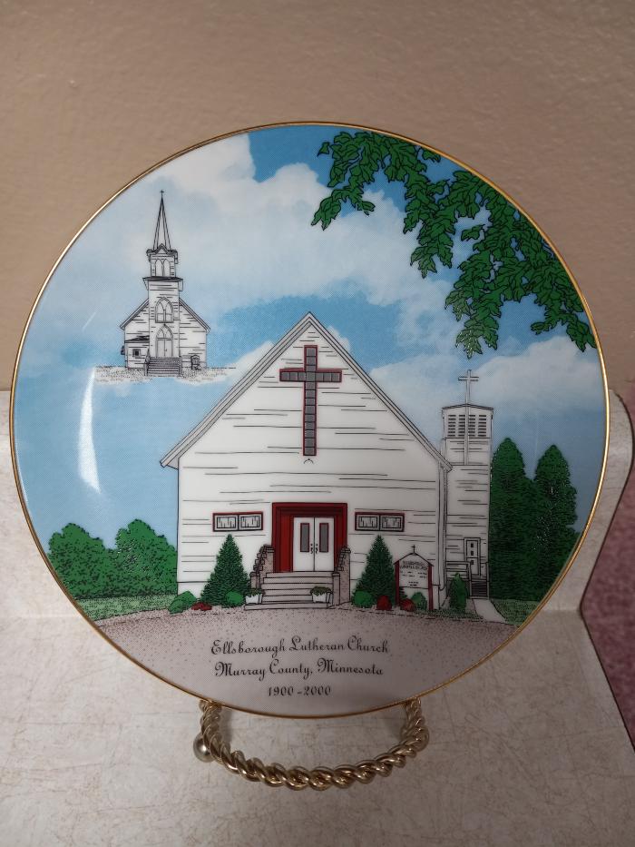 Centennial Plate, Ellsborough Lutheran Church