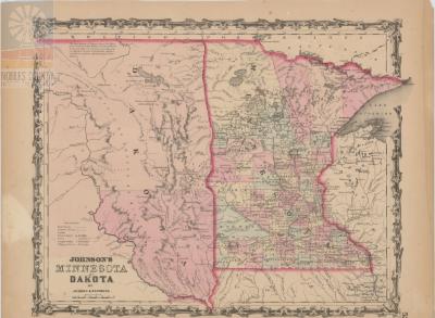 1862 Johnson's Minnesota and Dakota