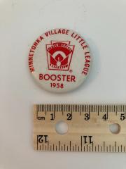 1958 Minnetonka Village Little League Booster Promotional Button