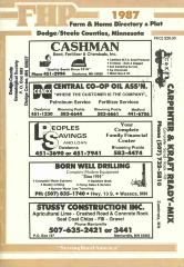 Farm & Home Directory & Plat for Olmsted County, MInn. 1987