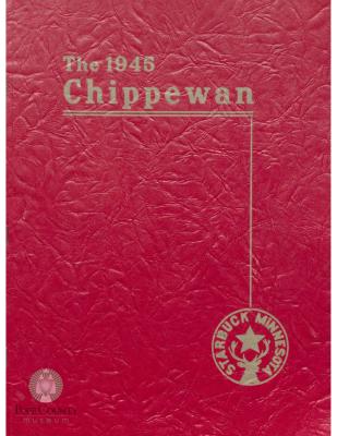 Starbuck High School 1945 yearbook "Chippewan" Starbuck, Minnesota