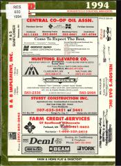 Farm & Home Plat & Directory Dodge/Steele Counties 1994