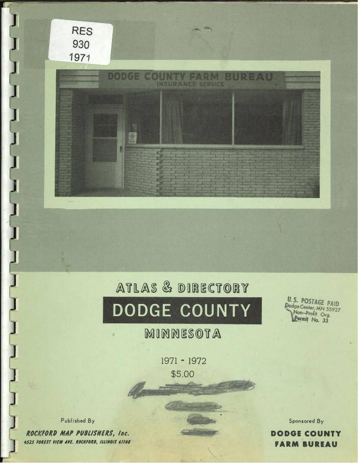Atlas & directory Dodge County Minnesota
