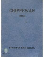 Starbuck High School 1939 yearbook "Chippewan" Starbuck, Minnesota