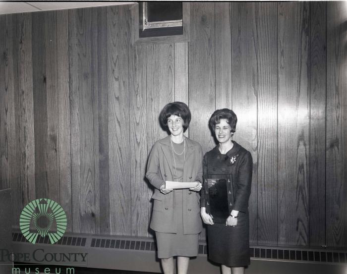 Patricia Lepper With Janice Lecander At Jaycee Sunday Banquet