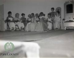 Glenwood Waterama Queen Candidates on stage 1966
