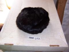Black fur hat