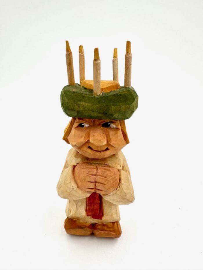 Lucia Figure: Wood Carving