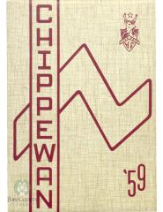 Starbuck High School 1959 yearbook "Chippewan" Starbuck, Minnesota