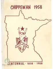 Starbuck High School 1958 yearbook "Chippewan" Starbuck, Minnesota