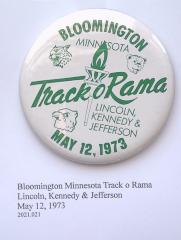 Pinback button, Track o Rama 1973