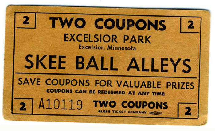 Skee Ball Alleys Prize Coupon