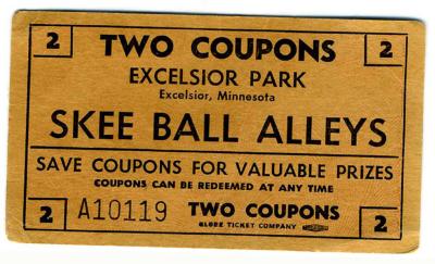 Skee Ball Alleys Prize Coupon
