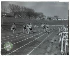  Glenwood Quadrangular 100 yard dash event at the Glenwood track field.