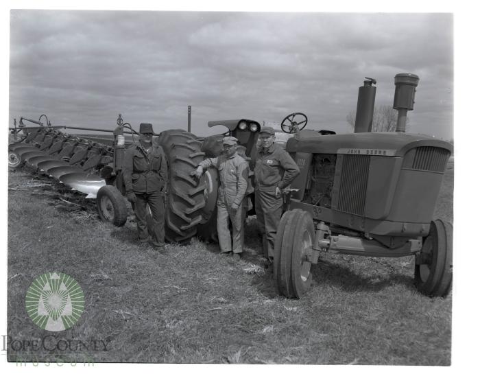  Forest Engerbretson and his new tractor