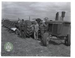  Forest Engerbretson and his new tractor