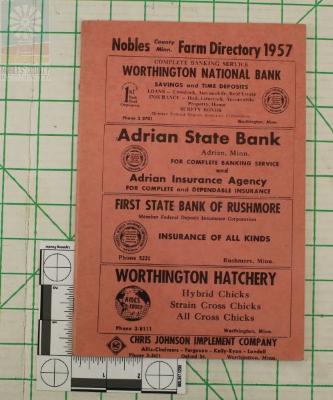 1957 Nobles County Farm Directory