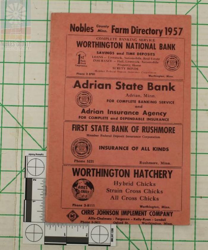 1957 Nobles County Farm Directory