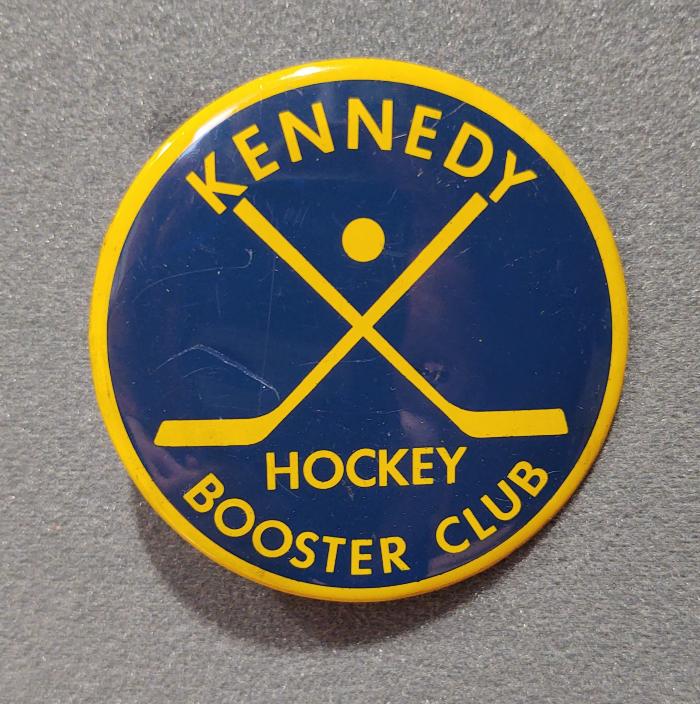 Pinback button: Kennedy Hockey Booster Club