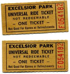 Excelsior Park Universal Ride Ticket