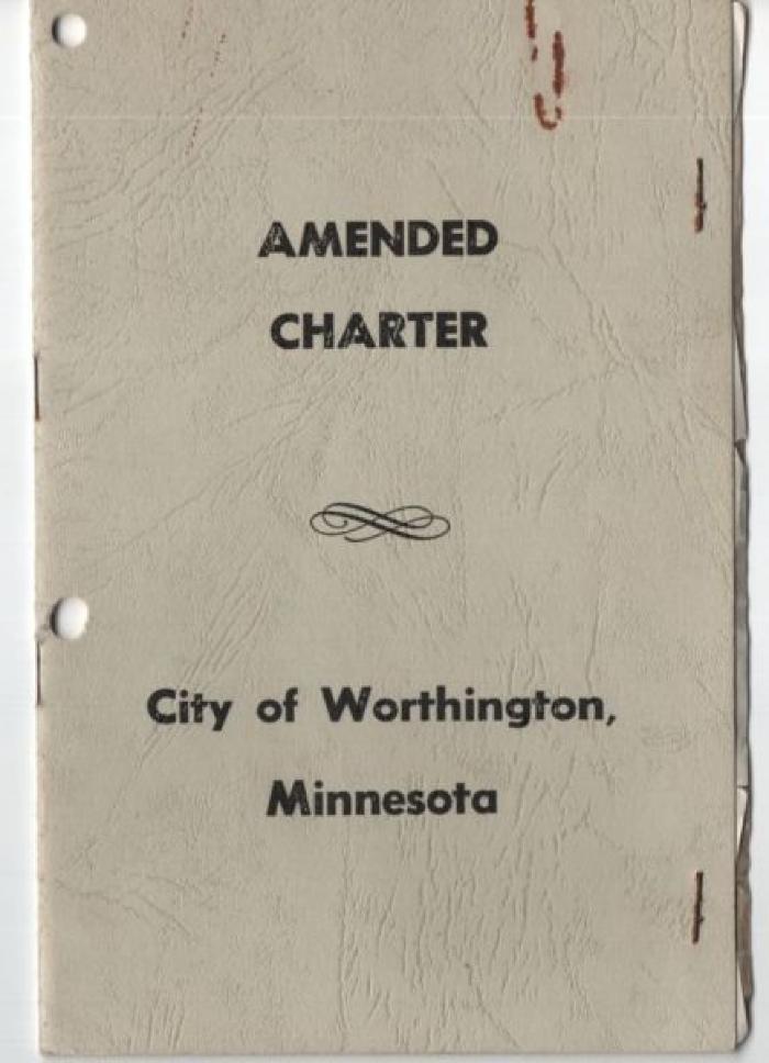 Amended Charter, City of Worthington Minnesota