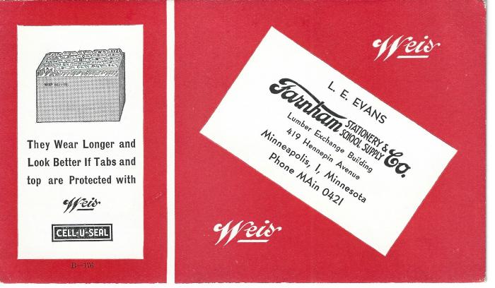 Ink blotter: Farnham Stationary