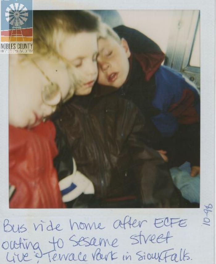 Three tired Little Boys
