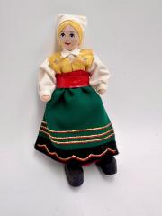 Vingåker, Södermanland Folkdräkt Charlotte Weibull Doll: Doll