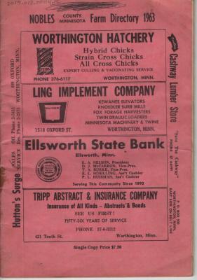 1963 Nobles County Farm Directory
