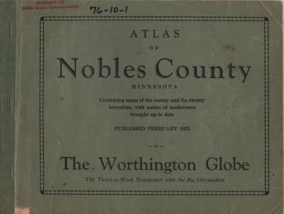 1935 Atlas of Nobles County Minnesota
