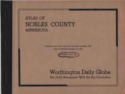 1941 Atlas of Nobles County Minnesota