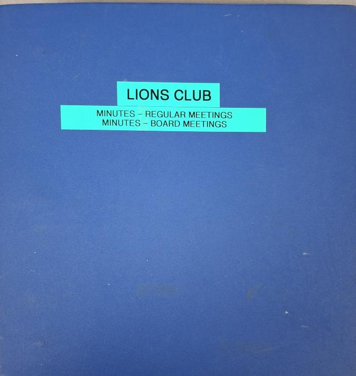 Cottonwood Lions Club Meeting Minutes